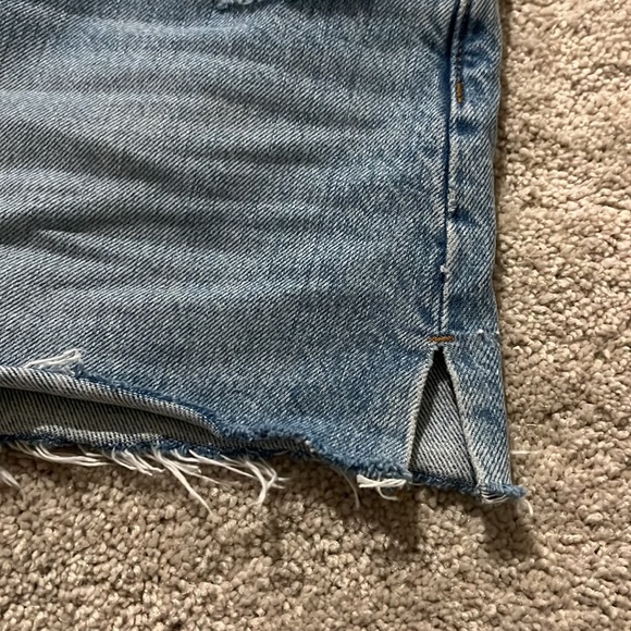 MADEWELL denim shorts with side slit - Picture 4 of 7